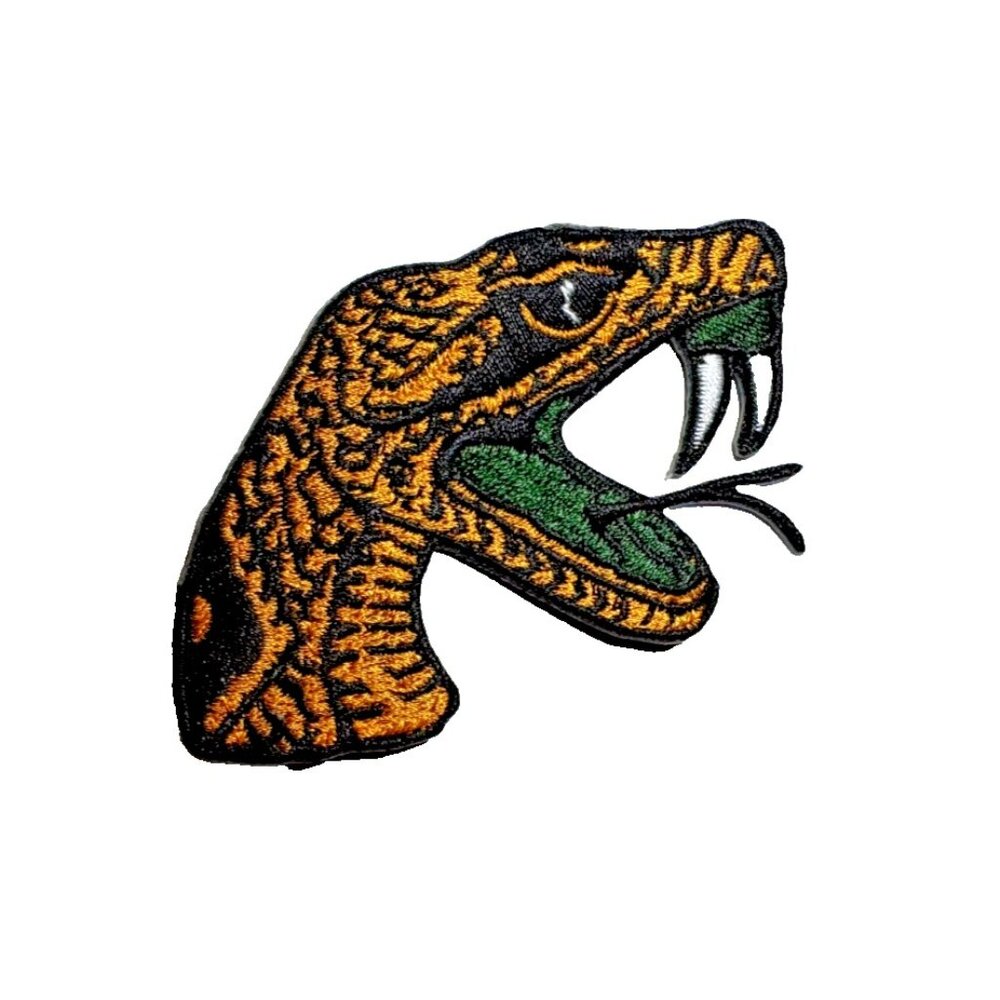 Florida A&M FAMU Rattlers NCAA Logo Embroidered 2.5in Iron / Sew-On Patch